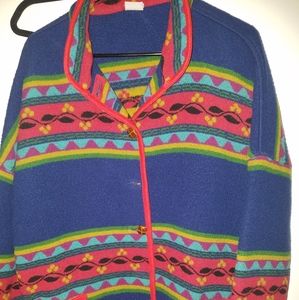 Vintage 90's Benetton blanket jacket